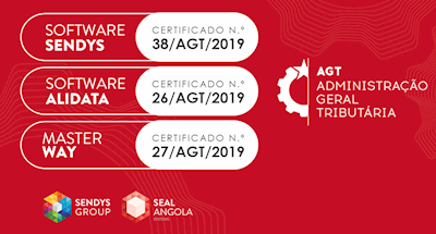 Softwares SENDYS, ALIDATA e MASTERWAY já estão certificados
